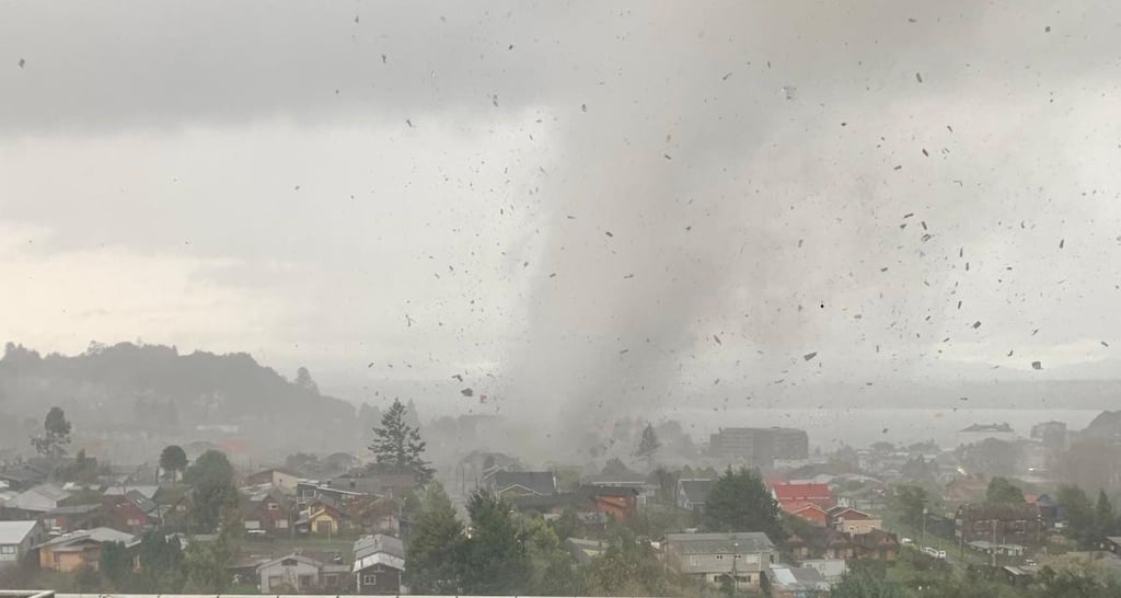 Senapred explica qué hacer si ves un tornado o una tromba marina en tu zona