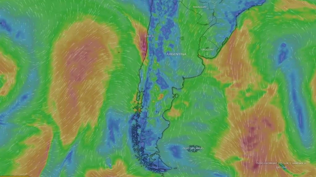 Lluvias y vientos de hasta 90 km/h: las regiones que serán impactadas por sistemas frontales esta semana