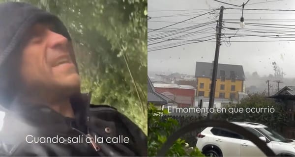 VIDEO. Actor de Mega vivió el tornado de Puerto Varas en primera persona: “Fue impactante”