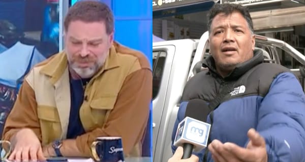 “Julio César es un payaso”: ambulante irrumpe en vivo en Mucho Gusto y Neme reacciona incómodo