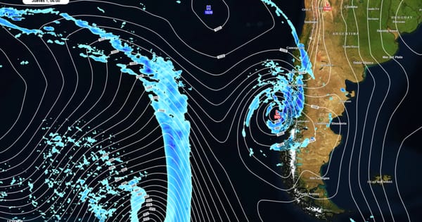 Río atmosférico categoría 3-4 se aproxima a Chile: dejaría lluvias intensas y nieve en la cordillera